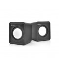 Колонки 2.0 Kisonli V310 для ПК и ноутбука, USB + 3.5mm, 2x0,5W, 20Hz- 20KHz, Black, BOX, Q100