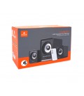 Колонки Kisonli U-2800BT, 5W+2x3W, USB/TF/BT/FM/AUX, с сабвуфером, DC: 5V, Black, BOX, Q30