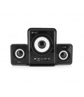 Колонки Kisonli U-2800BT, 5W+2x3W, USB/TF/BT/FM/AUX, с сабвуфером, DC: 5V, Black, BOX, Q30