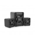 Колонки Kisonli U-2500BT, 5W+2x3W, USB/TF/BT/FM/AUX, с сабвуфером, DC: 5V, Black, BOX, Q30