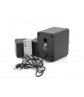 Колонки Kisonli U-2500BT, 5W+2x3W, USB/TF/BT/FM/AUX, с сабвуфером, DC: 5V, Black, BOX, Q30