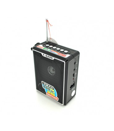 Радиоприемник NNS NS-047, FM радио, Входы SD, USB, AUX, питание от 220+АКБ+4*AA, корпус пластмасс, Black, BOX