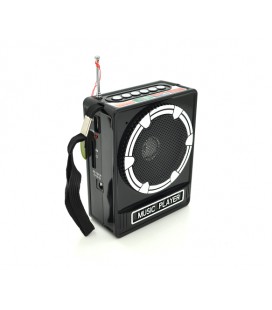 Радиоприемник NNS NS-017, FM радио, Входы SD, USB, AUX, питание от 220+АКБ+4*AA, корпус пластмасс, Black, BOX