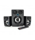 Колонки 2.1 Kisonli TM-9000A, для ПК и ноутбука, питание 220V + jack 3.5mm, 5W+2x3W, 20Hz- 20KHz, с сабвуфером, bluetooth, Black