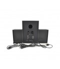 Колонки 2.1 Kisonli TM-9000A, для ПК и ноутбука, питание 220V + jack 3.5mm, 5W+2x3W, 20Hz- 20KHz, с сабвуфером, bluetooth, Black