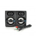 Колонки 2.1 Kisonli TM-9000A, для ПК и ноутбука, питание 220V + jack 3.5mm, 5W+2x3W, 20Hz- 20KHz, с сабвуфером, bluetooth, Black