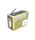 Радиоприемник GOLON RX382, LED, 3W, AM/FM радио, Входы microSD, USB, AUX, питание от 220В+2*LR20, корпус пластмасс, Black/Gold, 