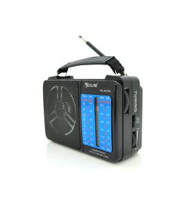 Радиоприемник GOLON RX-A06AC, LED, 2x3W, FM радио, корпус пластмасс, Black, BOX
