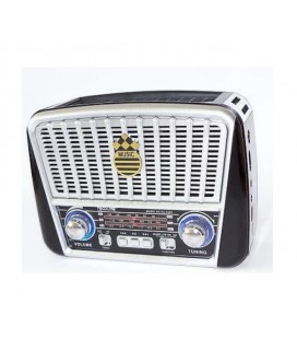 Радиоприемник GOLON RX-456S, LED, 3W, FM радио, Входы microSD, USB, AUX, корпус пластмасс, Black/Red, BOX