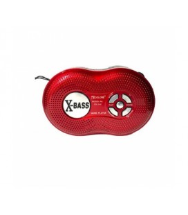 Радиоприемник GOLON RX-144BT, FM радио, Входы microSD, USB, AUX, корпус пластмасс, Red, BOX