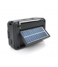 Радио с фонариком YG-101US-BT+Solar, 1 режим, встроенный аккум, Blister