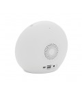 Колонка Kisonli Q6B Bluetooth 5.0, 1х5W, 3600mAh, USB/TF/FM/BT/LED/Clock/RGB Light, DC: 5V/1A, BOX, Silver, Q30