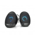 Колонки 2.0 Kisonli L-7070 для ПК и ноутбука, USB + 3.5mm, 2x3W, 20Hz- 20KHz, Black, BOX, Q50
