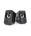 Колонки 2.0 Kisonli L-1010 для ПК и ноутбука, USB + 3.5mm, 2x3W, 20Hz- 20KHz, Black, BOX, Q50
