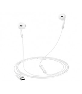 Наушники проводные HOCO M109, разъем Type-C, 1.2m, White, Box