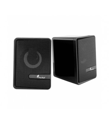 Колонки 2.0 Hotmai FT-300 USB+3.5mm, 2x3W, 20Hz- 18KHz, с регулятором громкости, Black, BOX, Q24
