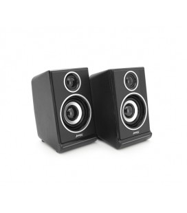 Колонки 2.0 JEDEL S-578 USB+3.5mm, 4' 2x3W, 90Hz- 20KHz, с регулятором громкости, Silver, BOX, Q30