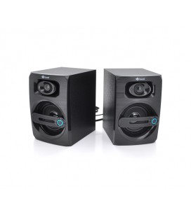 Колонки 2.0 Kisonli T-010 для ПК и ноутбука, USB + 3.5mm, 2x3W, 20Hz- 20KHz, Brown, BOX, Q30