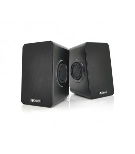 Колонки 2.0 Kisonli T-013 для ПК и ноутбука, USB + 3.5mm, 2x3W, 20Hz- 20KHz, со встроенным усилителем, Black, BOX, Q40