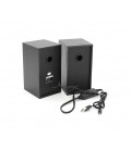 Колонки 2.0 Kisonli T-002A для ПК и ноутбука, USB + 3.5mm, 2x3W, 20Hz- 18KHz, Black, BOX, Q30
