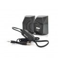 Колонки 2.0 Kisonli S-333 для ПК и ноутбука, USB + 3.5mm, 2x3W, 20Hz- 20KHz, Black, BOX, Q50