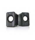 Колонки 2.0 Kisonli S-444 для ПК и ноутбука, USB + 3.5mm, 2x3W, 20Hz- 20KHz, Black, BOX, Q60