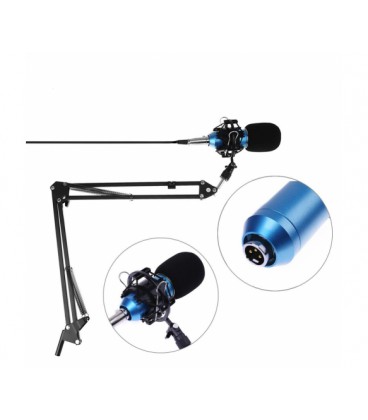 Микрофон проводной BM-800 со звуковой картой USB NB-35, BOX Q8