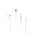 Наушники проводные HOCO M111, разъем Lighting, 1.2m, White, Box