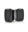 Колонки 2.0 Kisonli KS-06, для ПК и ноутбука, USB + 3.5mm, 2x3W, 20Hz- 20KHz, Black, BOX, Q50