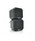 Колонки 2.0 Kisonli KS-02, для ПК и ноутбука, USB + 3.5mm, 2x3W, 20Hz- 20KHz, Black, BOX, Q50
