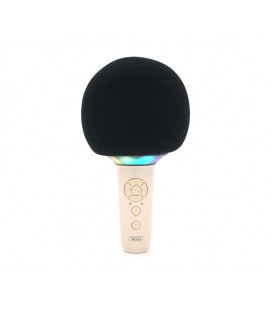 Микрофон беспроводной XO-BE50, RGB Led, White, BOX