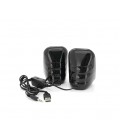 Колонки 2.0 Kisonli X7 для ПК и ноутбука, USB + 3.5mm, 2x3W, 20Hz- 20KHz, Black