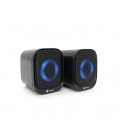 Колонки 2.0 Kisonli X3 для ПК и ноутбука, USB + 3.5mm, 2x3W, 20Hz- 20KHz, RGB, Black