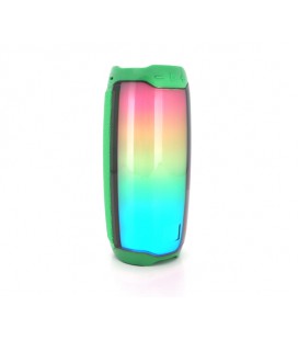 Беспроводной Bluetooth динамик PULSE 4 LED, 10W, 4000mAh, дистанция-10m, Green, Corton BOX