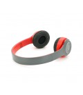 Беспроводные Bluetooth наушники P47 Led, Red/Silver