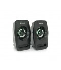 Колонки 2.0 Kisonli L-3030 для ПК и ноутбука, USB + 3.5mm, 2x3W, 20Hz- 20KHz, 20X11X13mm, black