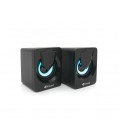 Колонки 2.0 Kisonli L-1030 для ПК и ноутбука, USB + 3.5mm, 2x3W, 20Hz- 20KHz, 20X11X13mm, black