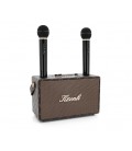Колонка Kisonli G101 Bluetooth 5.0,Two microphone, 2х15W, 2400mAh, USB, DC: 5V/1A, BOX, Brown, Q8