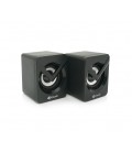 Колонки 2.0 Kisonli L-1040 для ПК и ноутбука, USB + 3.5mm, 2x3W, 20Hz- 20KHz, 20X11X13mm, black
