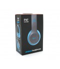 Беспроводные Bluetooth наушники P47 Led, Blue/Silver