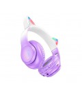 Беспроводные Bluetooth наушники HOCO W42, White/Purple, Box