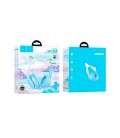 Беспроводные Bluetooth наушники HOCO W42, White/Blue, Box