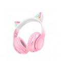 Беспроводные Bluetooth наушники HOCO W42, White/Pink, Box