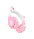 Беспроводные Bluetooth наушники HOCO W42, White/Pink, Box