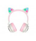 Беспроводные Bluetooth наушники HOCO W27, Pink/Gray, Box