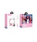 Беспроводные Bluetooth наушники HOCO W27, Pink/Gray, Box