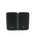 Колонки Kisonli X21B, 2x10W, USB/ RGB light/BT, DC: 5V/1-2A, Black, BOX, Q15