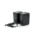Колонки Kisonli X20BT, 2x10W, USB/ RGB light/BT, DC: 5V/1-2A, Black, BOX, Q15