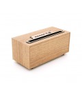 Колонка Kisonli G12A Bluetooth 5.0, 1х8W, 1200mAh, USB/TF/BT/AUX, DC: 5V/1A, Wooden, BOX, Q40