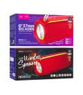 Портативная колонка HOCO HC23 IPX4, BT 5.0, 2x5W, RGB подсветка, Red, Box